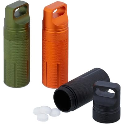 RELAXDAYS Capsula Portapillole - Custodia impermeabile per esterni RELAXDAYS Capsula Portapillole - Custodia impermeabile per esterni