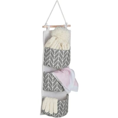 RELAXDAYS Väggorganizer - Bomull, 3 Fickor, 74x20 cm RELAXDAYS Väggorganizer - Bomull, 3 Fickor, 74x20 cm