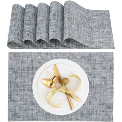Relaxdays Tischtuch-Set - 45x30cm - Wiederverwendbare Kunststofftischdecke Relaxdays Tischtuch-Set - 45x30cm - Wiederverwendbare Kunststofftischdecke