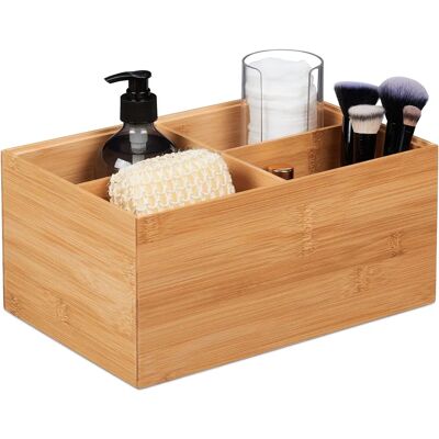 RELAXDAYS Bambus Aufbewahrungsbox - 4 Fächer - Vielzweck-Organizer RELAXDAYS Bambus Aufbewahrungsbox - 4 Fächer - Vielzweck-Organizer