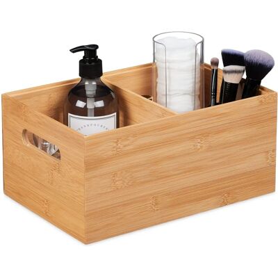 RELAXDAYS Bambus Aufbewahrungsbox mit 2 Fächern RELAXDAYS Bambus Aufbewahrungsbox mit 2 Fächern