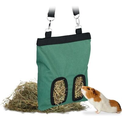 Sacchetto di fieno Relaxdays - 31x25cm, verde/nero - alimentazione Sacchetto di fieno Relaxdays - 31x25cm, verde/nero - alimentazione