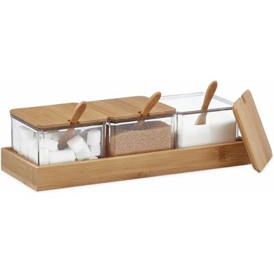 Relaxdays Gewürzglas-Set - Hellbraun, Transparent - Küchenzubehör Relaxdays Gewürzglas-Set - Hellbraun, Transparent - Küchenzubehör