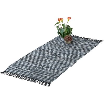Alfombra de algodón y cuero RELAXDAYS - Pasillo, Salón, Dormitorio Alfombra de algodón y cuero RELAXDAYS - Pasillo, Salón, Dormitorio