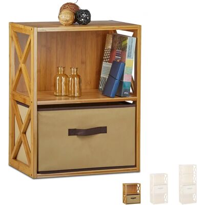 Relaxdays Bambusregal - 2-4 Regale, Faltbarer Aufbewahrungskorb Relaxdays Bambusregal - 2-4 Regale, Faltbarer Aufbewahrungskorb