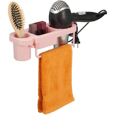 Relaxdays Wandhaardrogerhouder met plank Relaxdays Wandhaardrogerhouder met plank