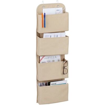 RELAXDAYS Väggorganizer, 4 Fack Beige - Förvaringslösning RELAXDAYS Väggorganizer, 4 Fack Beige - Förvaringslösning