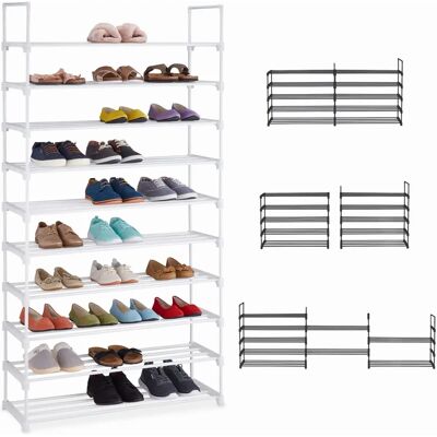 Relaxdays Weißer Modularer Schuhschrank 10 Ablagen - Schuhaufbewahrung Relaxdays Weißer Modularer Schuhschrank 10 Ablagen - Schuhaufbewahrung