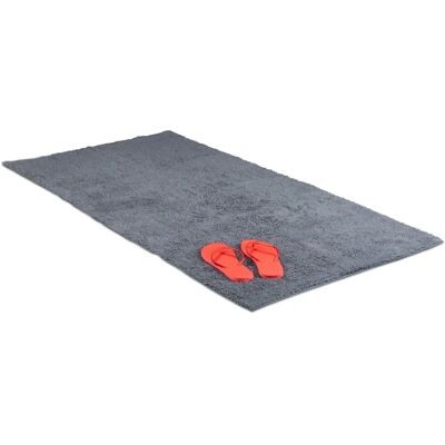 RELAXDAYS Bath Mat - 80x150cm Non-slip, Absorbent, Gray RELAXDAYS Bath Mat - 80x150cm Non-slip, Absorbent, Gray