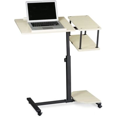 Relaxdays Mesa para Notebook - Altura Ajustável, MDF e Aço, 100x77x40cm Relaxdays Mesa para Notebook - Altura Ajustável, MDF e Aço, 100x77x40cm