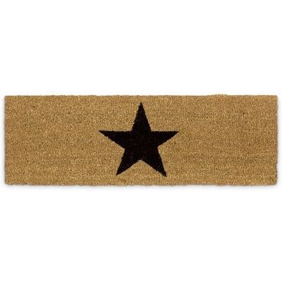 Relaxdays Felpudo Estrella de Coco - Natural, Antideslizante, 75x25cm Relaxdays Felpudo Estrella de Coco - Natural, Antideslizante, 75x25cm