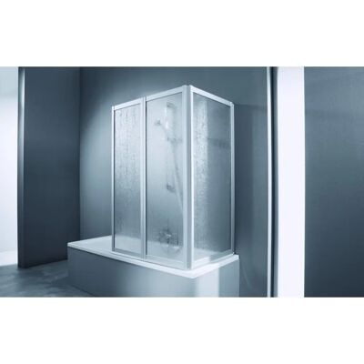 Hüppe Combinett 2 Badewannenabtrennung - 1500mm breit - Glas & Silber Hüppe Combinett 2 Badewannenabtrennung - 1500mm breit - Glas & Silber