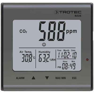 Moniteur de qualité de l'air intérieur CO2 - Compact, en temps réel, alarme - Publicité Moniteur de qualité de l'air intérieur CO2 - Compact, en temps réel, alarme - Publicité