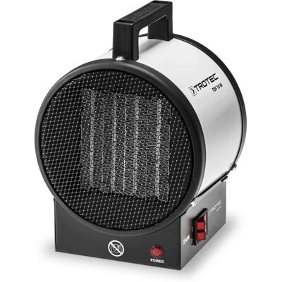 Calefactor eléctrico de cerámica TROTEC - Potencia ajustable - Flujo de aire 100 m³/h - Uso interior Calefactor eléctrico de cerámica TROTEC - Potencia ajustable - Flujo de aire 100 m³/h - Uso interior