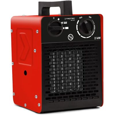Aquecedor elétrico de cerâmica Trotec - 2kW - Portátil - Uso interno Aquecedor elétrico de cerâmica Trotec - 2kW - Portátil - Uso interno