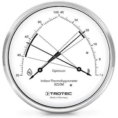 Higrómetro de acero inoxidable Trotec BZ20M - Control del clima interior Higrómetro de acero inoxidable Trotec BZ20M - Control del clima interior
