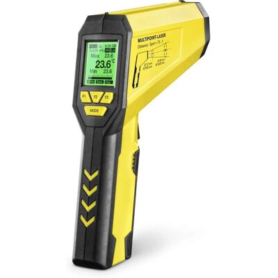 Trotec TP10 Infrarot-Thermometer - Mehrpunkt-Laser, -50°C bis 1850°C Trotec TP10 Infrarot-Thermometer - Mehrpunkt-Laser, -50°C bis 1850°C
