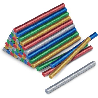 Barres de colle chaude à paillettes Trotec - 50 pcs, Ø 11mm Barres de colle chaude à paillettes Trotec - 50 pcs, Ø 11mm
