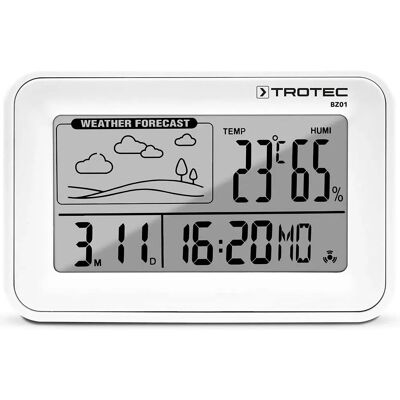 Sveglia digitale Trotec con stazione meteo - Compatta e multifunzionale Sveglia digitale Trotec con stazione meteo - Compatta e multifunzionale