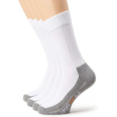 Chaussettes de sport Camano - Pack de 4, Blanc, Gris Chaussettes de sport Camano - Pack de 4, Blanc, Gris