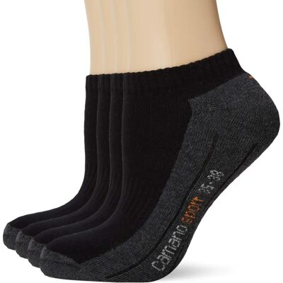 Camano Chaussettes de sport noires 4-Paquet Camano Chaussettes de sport noires 4-Paquet