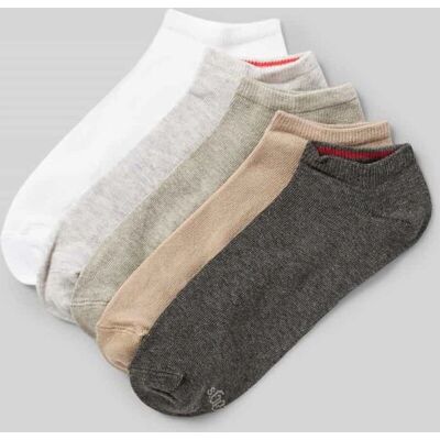 s.Oliver Unisex Sneakersocken - 10er Pack - Grau/Weiß Mix s.Oliver Unisex Sneakersocken - 10er Pack - Grau/Weiß Mix