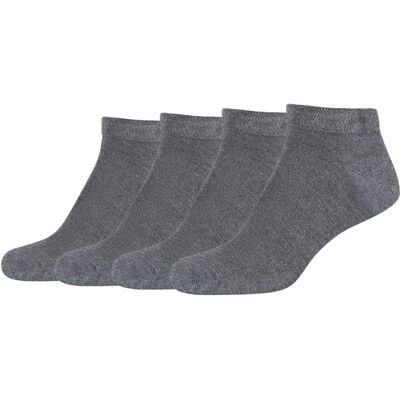 Camano Unisex Bambus Sneakersocken - Dunkelgrau Melange Camano Unisex Bambus Sneakersocken - Dunkelgrau Melange