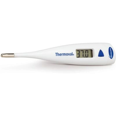 Hartmann Thermoval Standaard Digitale Thermometer - Laatste meting display Hartmann Thermoval Standaard Digitale Thermometer - Laatste meting display