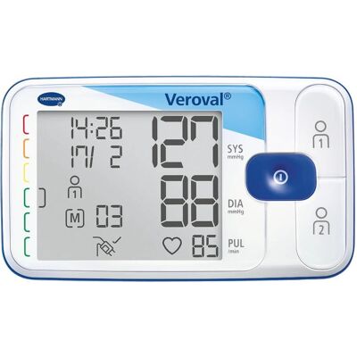 Monitor de Presión Arterial de Brazo Veroval Hartmann - Automático, Pantalla Grande, Memoria Monitor de Presión Arterial de Brazo Veroval Hartmann - Automático, Pantalla Grande, Memoria