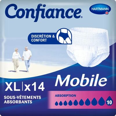 Hartmann Confiance Mobile 10G - Sous-vêtements absorbants - 14 pcs Hartmann Confiance Mobile 10G - Sous-vêtements absorbants - 14 pcs