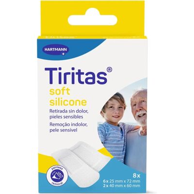 Hartmann Soft Silicone Plasters - 2 Sizes, 8 Units Hartmann Soft Silicone Plasters - 2 Sizes, 8 Units