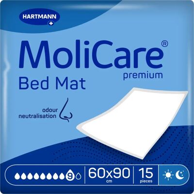 MoliCare Premium Bettunterlage 9 Tropfen, Schutz bei schwerer Inkontinenz MoliCare Premium Bettunterlage 9 Tropfen, Schutz bei schwerer Inkontinenz