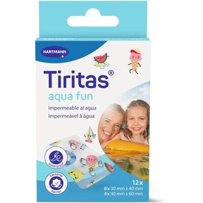 Hartmann Tiritas Aqua Kids - Bandages adhésifs imperméables pour enfants Hartmann Tiritas Aqua Kids - Bandages adhésifs imperméables pour enfants