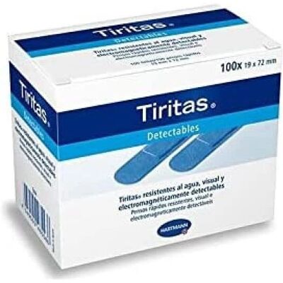 Hartmann Blue Detectable Dressings - 19x72mm - 100 Units Hartmann Blue Detectable Dressings - 19x72mm - 100 Units