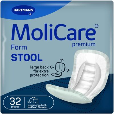 Molicare Premium Form Stool 32 pièces - Protection d'incontinence - Publicité Molicare Premium Form Stool 32 pièces - Protection d'incontinence - Publicité
