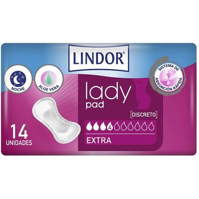 Lindor Lady Pad Extra 4 Gotas - Absorventes de incontinência Lindor Lady Pad Extra 4 Gotas - Absorventes de incontinência