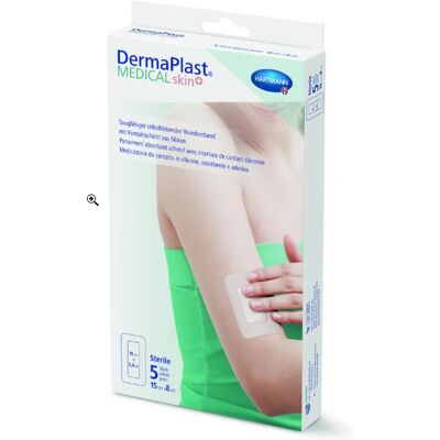 DermaPlast - 901142 - 15 x 8 cm - 5 Stk. - adhesive bandage DermaPlast - 901142 - 15 x 8 cm - 5 Stk. - adhesive bandage