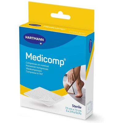HARTMANN Medicomp Compresses - Garza Sterile - 7,5x7,5cm HARTMANN Medicomp Compresses - Garza Sterile - 7,5x7,5cm