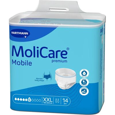 MoliCare 166170 Adult Diaper - White - 14 pcs MoliCare 166170 Adult Diaper - White - 14 pcs