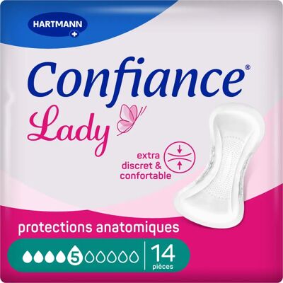 Hartmann - CONFIANCE LADY - Absorption 5 g - Protection anatomique - Pad Hartmann - CONFIANCE LADY - Absorption 5 g - Protection anatomique - Pad
