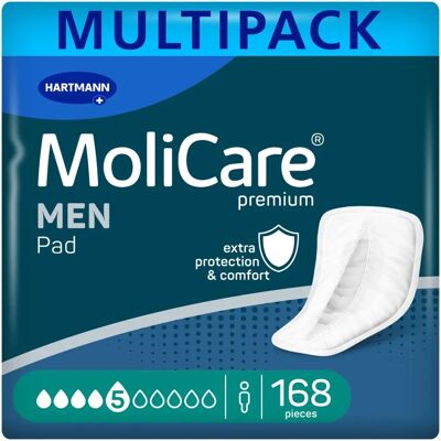 Assorbenti per uomini Molicare Premium 5 gocce - 12 confezioni da 14 protezioni Assorbenti per uomini Molicare Premium 5 gocce - 12 confezioni da 14 protezioni