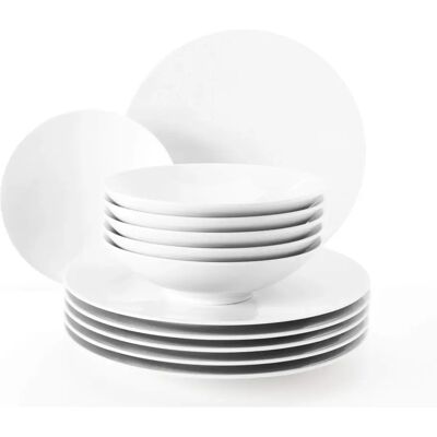 SELTANN WEIDEN Life Weiß 12-tlg. Geschirr-Set - Tafelservice SELTANN WEIDEN Life Weiß 12-tlg. Geschirr-Set - Tafelservice