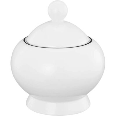 Seltmann Weiden Lido Black Line Cukorkisüveg - Porcelán, 250ml Seltmann Weiden Lido Black Line Cukorkisüveg - Porcelán, 250ml