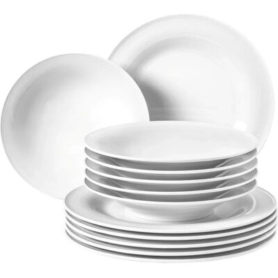Seltmann Weiden Beat Porzellan-Geschirr-Set für 6 Personen Seltmann Weiden Beat Porzellan-Geschirr-Set für 6 Personen