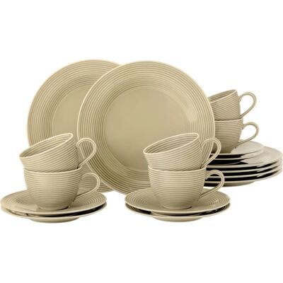 Seltmann Weiden Beat Kaffeeservice für 6 - Porzellan, Beige Seltmann Weiden Beat Kaffeeservice für 6 - Porzellan, Beige