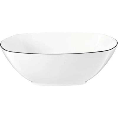 Seltmann Weiden Lido Black Line Bol - Porcelaine, 24,5cm, Blanc - Publicité Seltmann Weiden Lido Black Line Bol - Porcelaine, 24,5cm, Blanc - Publicité