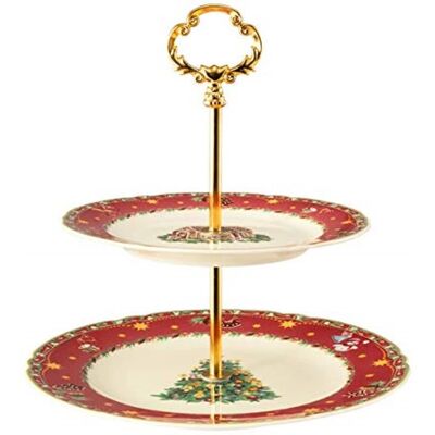 Seltmann Weiden Marie-Luise Etagere 2 niveaux Porcelaine Noël - Publicité Seltmann Weiden Marie-Luise Etagere 2 niveaux Porcelaine Noël - Publicité