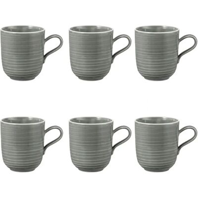 Seltmann Weiden Terra Kopp 40 cl, sett med 6 Pearl Grey Seltmann Weiden Terra Kopp 40 cl, sett med 6 Pearl Grey