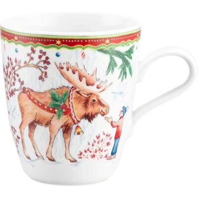 Seltmann Weiden - Becher mit Henkel Elch mit Kind - Cup Seltmann Weiden - Becher mit Henkel Elch mit Kind - Cup