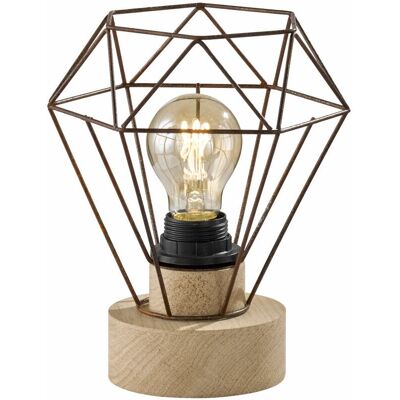 FISCHER LEUCHTEN - 850072 - Ruggine - Rovere - Lampada da tavolo FISCHER LEUCHTEN - 850072 - Ruggine - Rovere - Lampada da tavolo